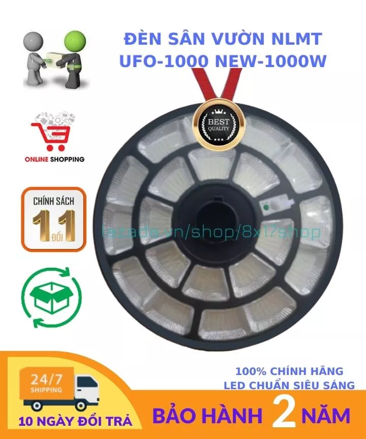 Đèn năng lượng mặt trời sân vườn 1000W UFO-1000
